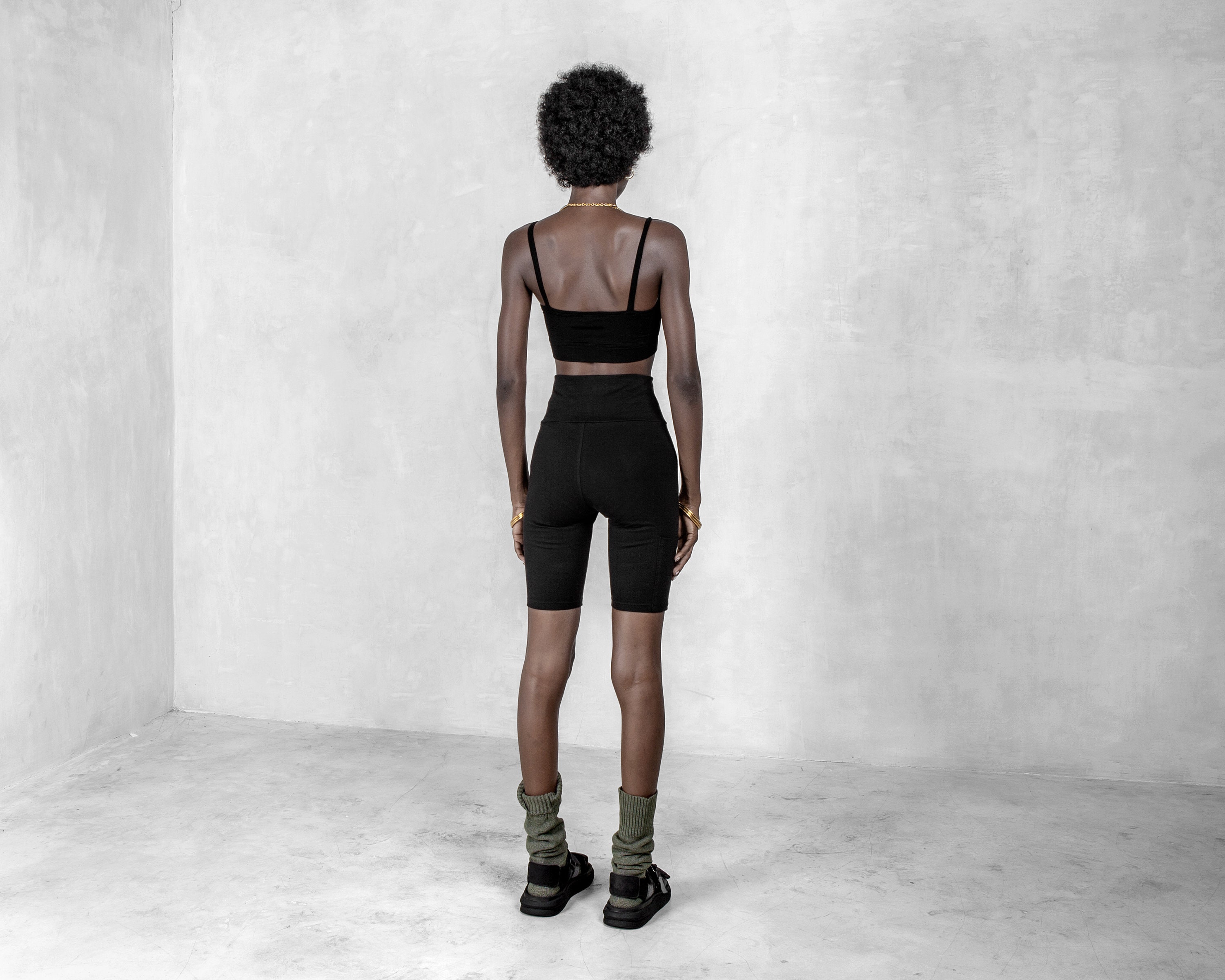 Black High Waist Bike Shorts, Workout Shorts, Gym Clothes, Womens Bike