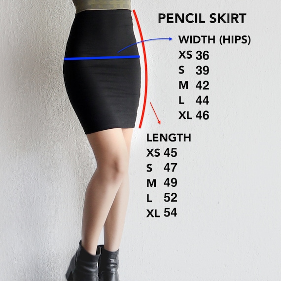 Black Mini Skirt, Black High Waist Pencil Skirt, Black Skirt