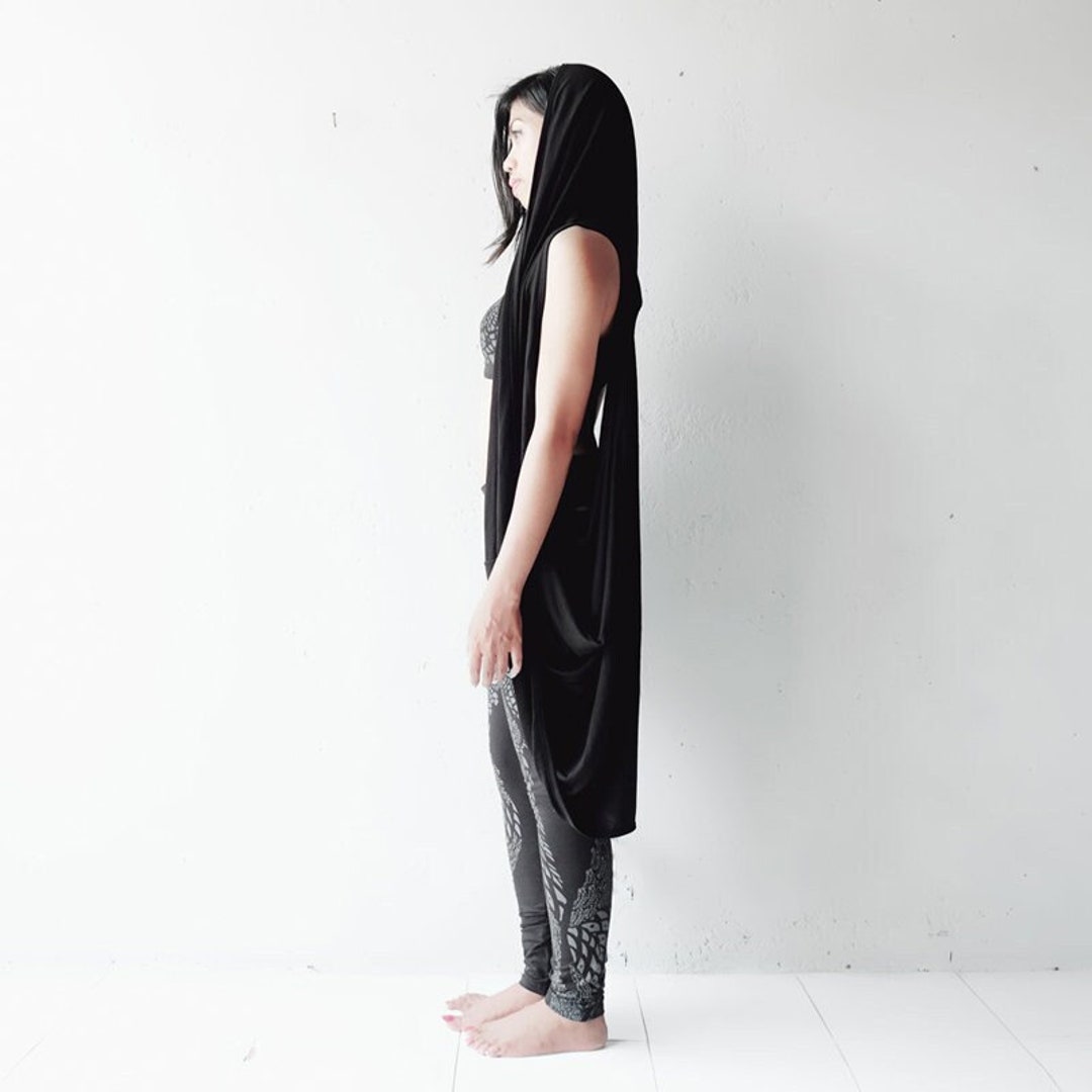 Hooded Draped Dress