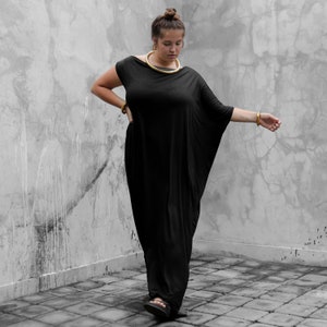 plus size black kaftan