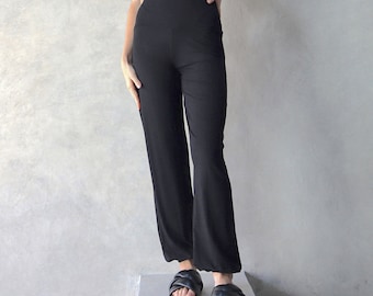 Eco-Friendly Black Yoga Pants - Sustainable & Stylish Aliya Harem Pants, Black Yoga Pants, Sustainable Fashion, Stay Comfy, Fashion-Forward