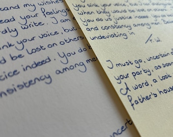 Gepersonaliseerde handgeschreven brief: handschriftservice, aandenken snailmail