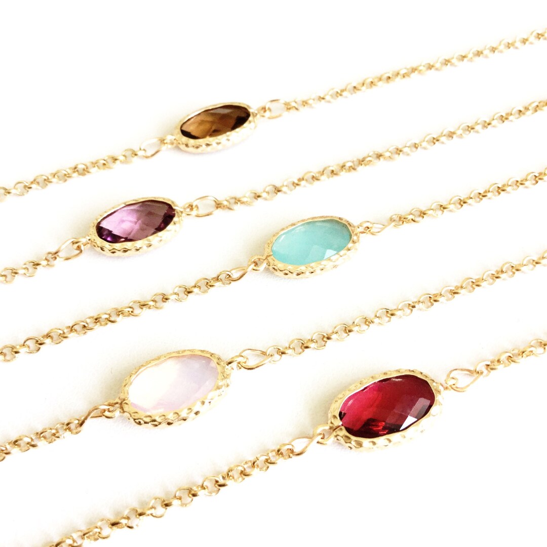 Collier Ajustable Collier Cœur Cristaux Pour Femme - Plaqué Or Rose - Cadeau Saint Valentin/Anniversaire Pendentif Pierre De Naissance