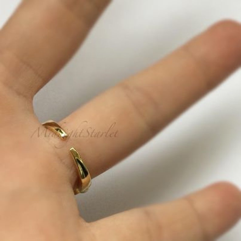 24k Gold Filled Adjustable Gift Box Included. Simple Style Dress It Up or Dress It Down Everyday Chain Link Ring Great For Everyday