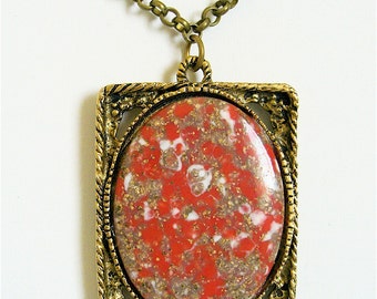 One of a Kind. "Ms. Francesca" Vintage Cameo Necklace. FAST Shipping and Tracking for US Buyers. Includes Gift Box.