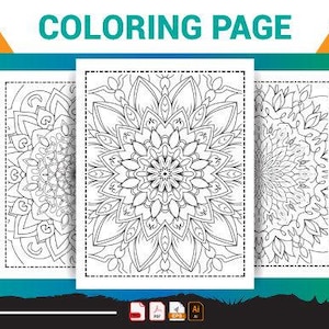Color Your Calm: Beautiful Mandala Coloring Page – Designed for Art Lovers Seeking Tranquility