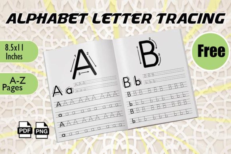 Alphabet Letter Handwriting Chart Print, - Etsy
