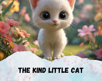 The Kind Little Cat, Children Book, Kids Story Book, Children's Book Bedtime Book, Kids Gift Book, Digital Download