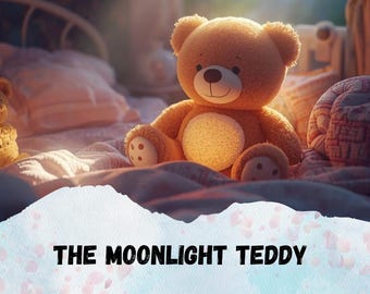 The Moonlight Teddy, Kids Ebook, Magical Bedtime Story For Kids, Printable Kids Book, Kids Fun Story, Digital Download