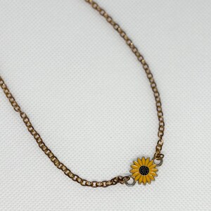 Sunflower Choker Necklace