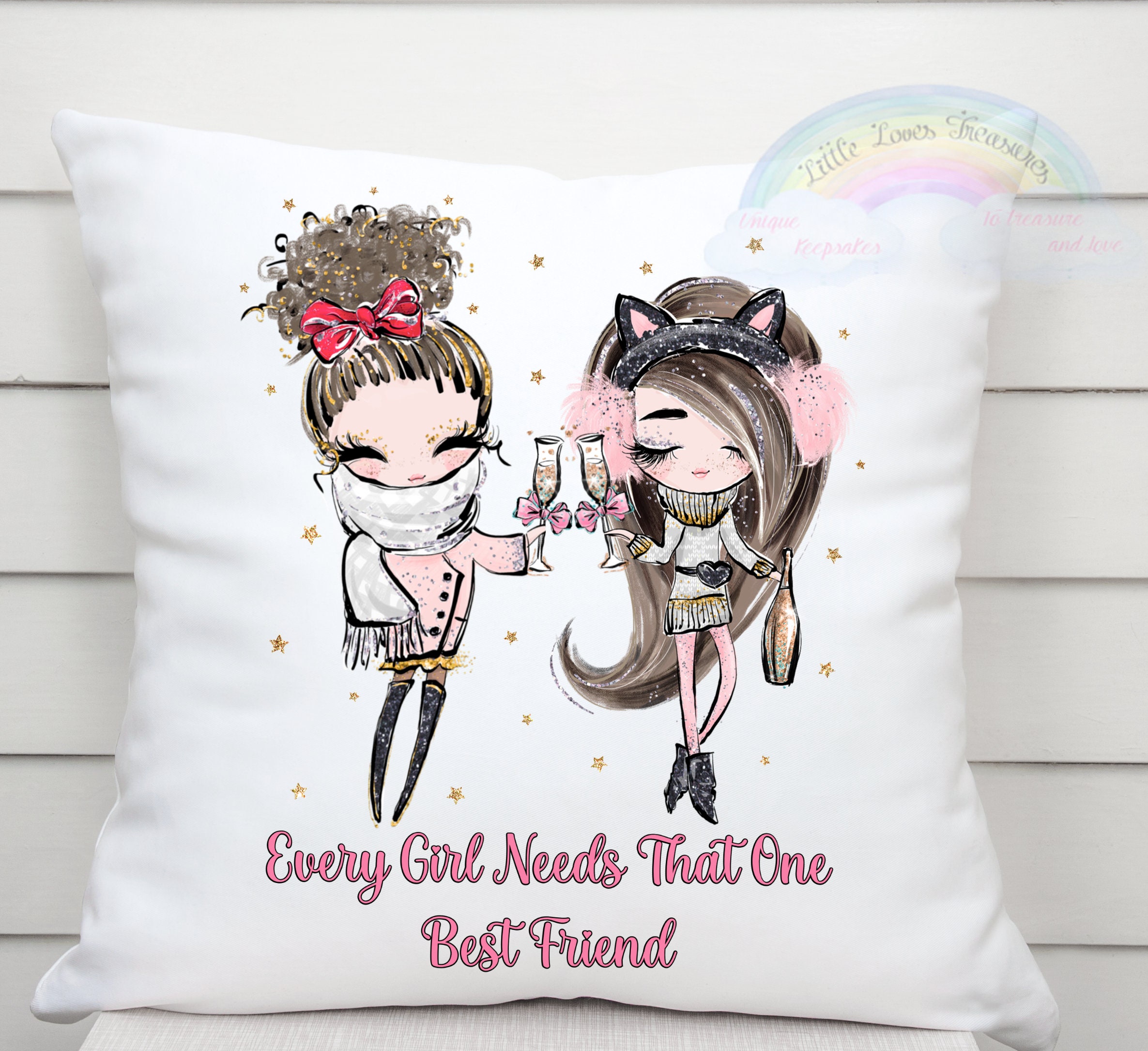Personalised cushion. Best friend cushion. Best friend gift. Etsy