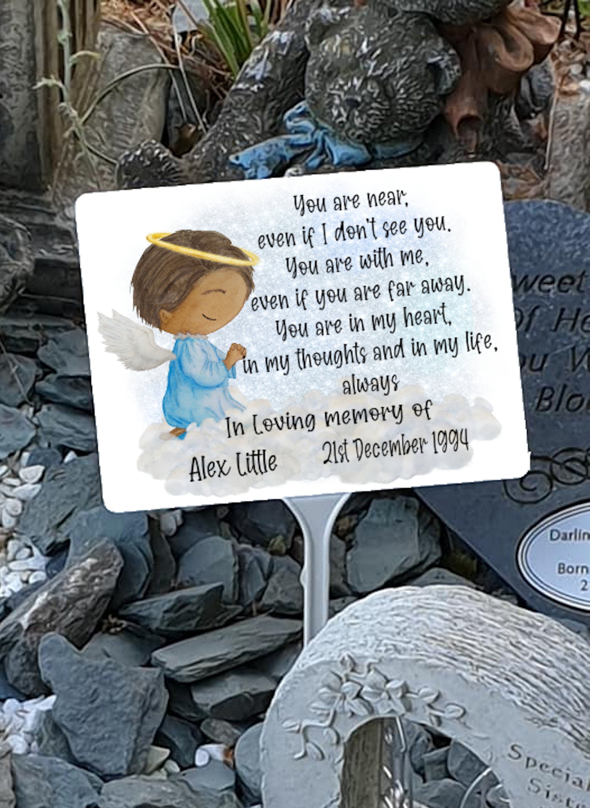 Personalised Baby Memorial Plaque. Memorial Plaque. Baby Boy Etsy UK