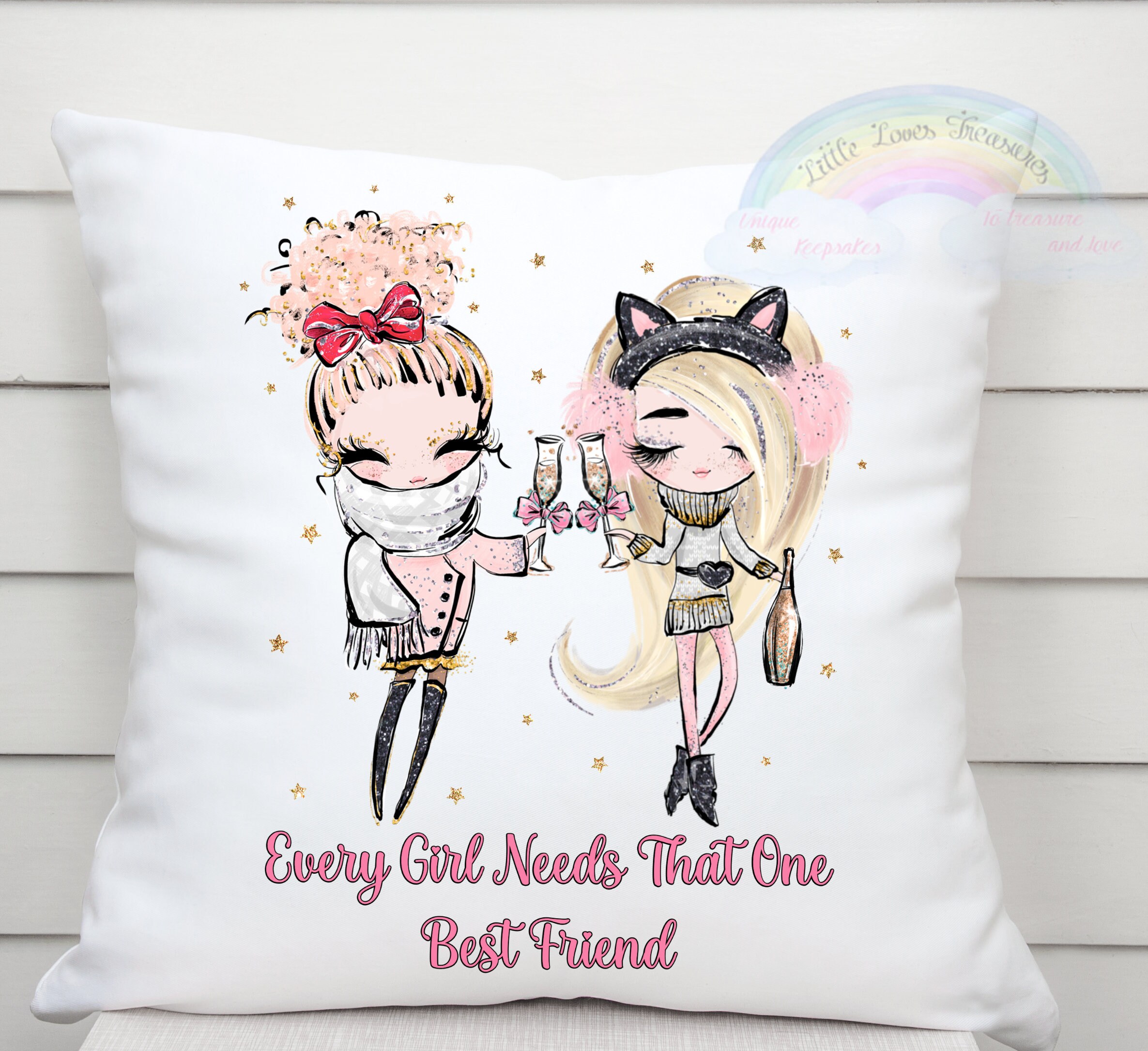 Personalised cushion. Best friend cushion. Best friend gift. Etsy