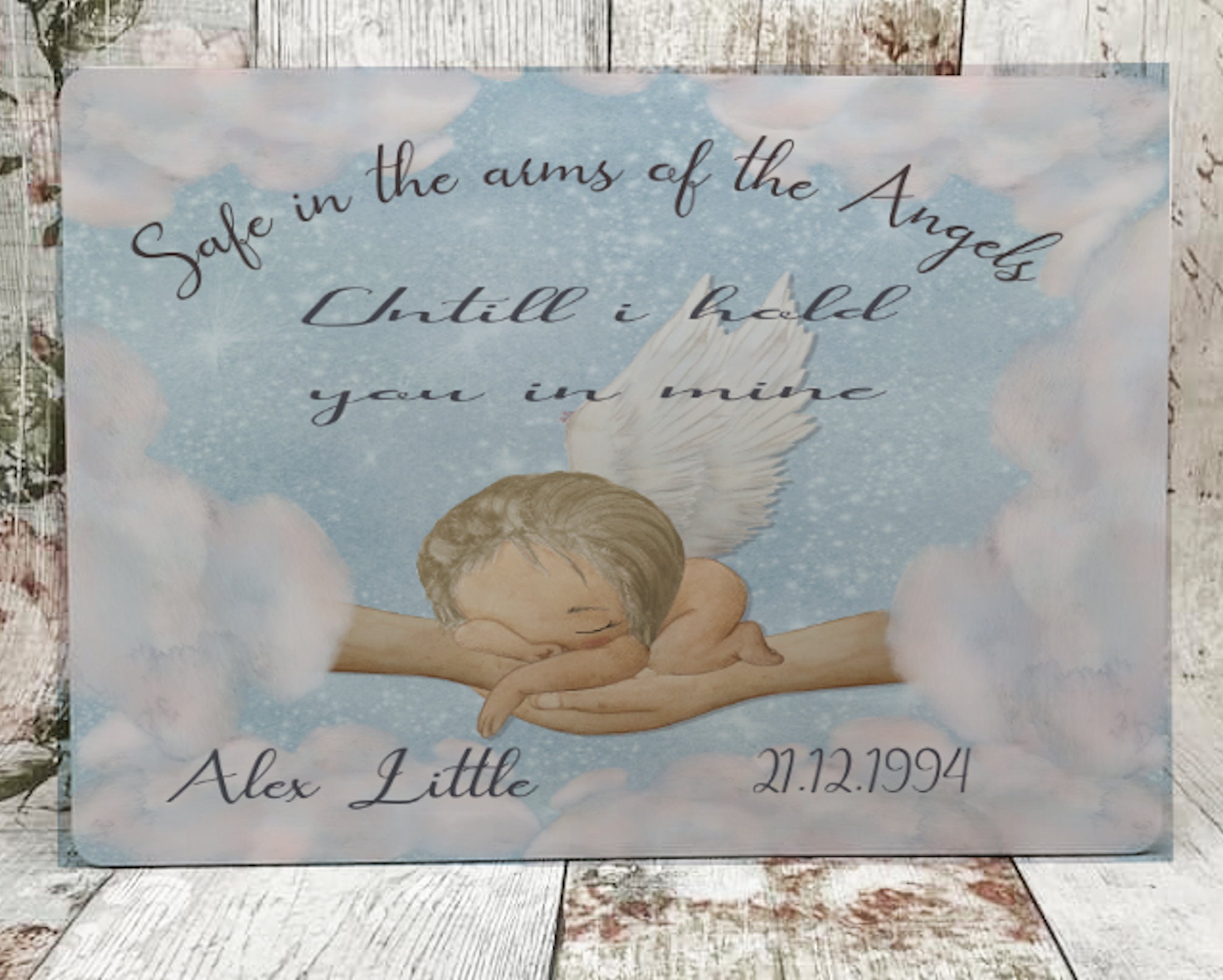 Personalised Baby Memorial Plaque. Memorial Plaque. Baby Boy Etsy UK
