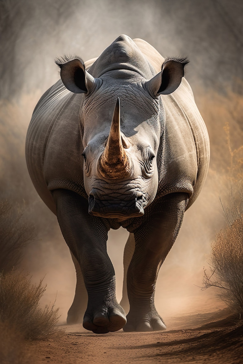Rhino Closeup Rhinoceros Wildlife Photo Digital Download Print - Etsy ...