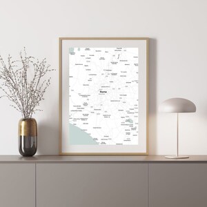 Rome Italië stadsplattegrond digitale download afdrukken