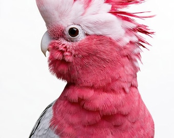 Galah Australian Bird Watercolor Painting Digital Download Print
