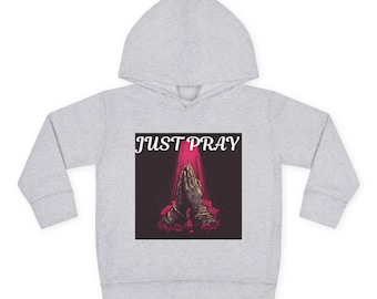 Sudadera con capucha "Manos Orando" / Gráfico de fe cristiana para niños pequeños