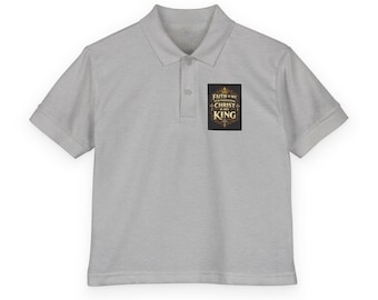 Christ the King faith design Polo | Youth Jersey Polo