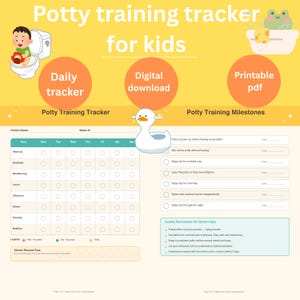 Potty Training Tracker Chart for Toddlers (PDF Download)