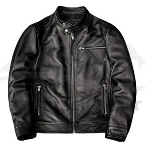 Blouson en cuir noir fait main pour homme, Blouson en cuir noir sur mesure, Blouson en cuir véritable pour homme, Blouson en cuir véritable, Blouson en cuir pour homme