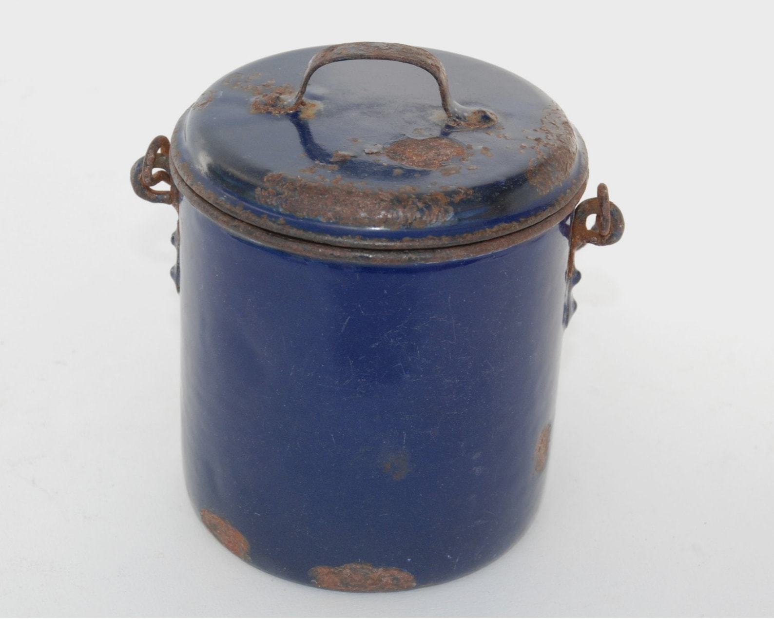 Dark blue enamel pot with lid French enamelware Kitchen Etsy