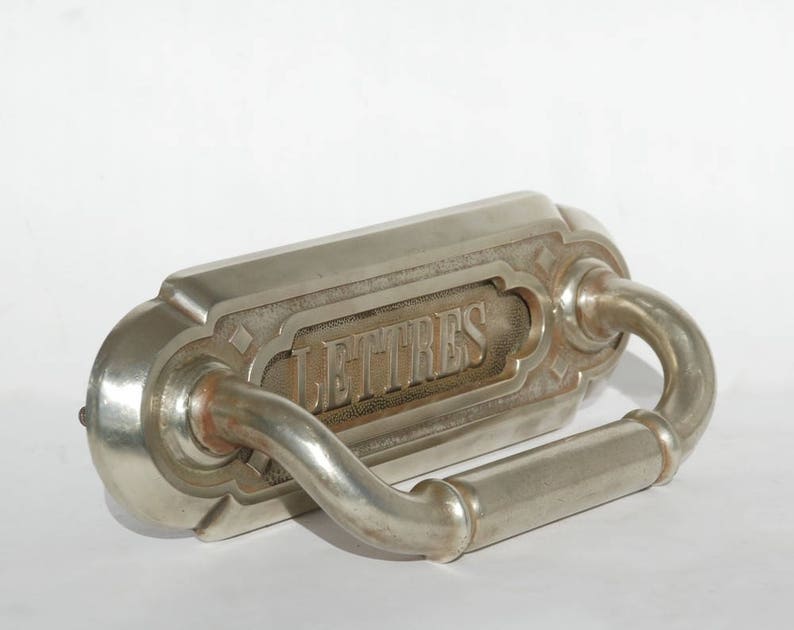 Brass mail slot door Antique letter slot Mailbox sign Etsy
