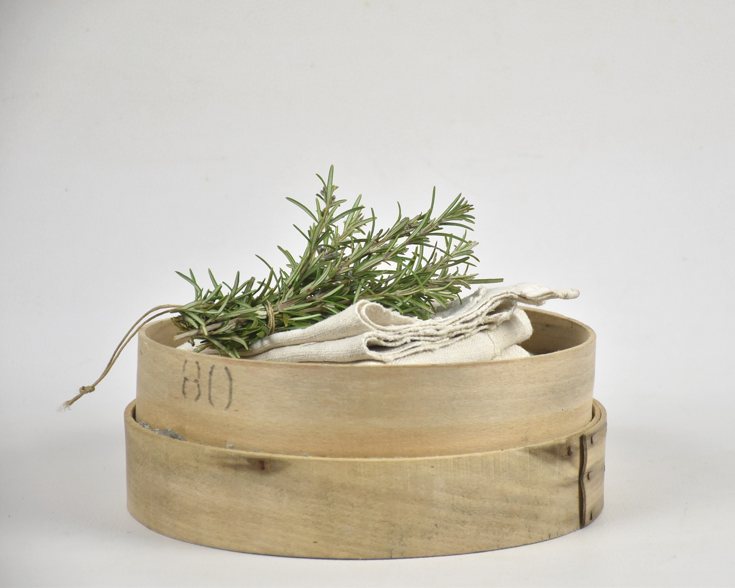 Ancien Petit Tamis Rond, Egouttoir à Fromage, en Bois, Décoration Mur Style Campagnard