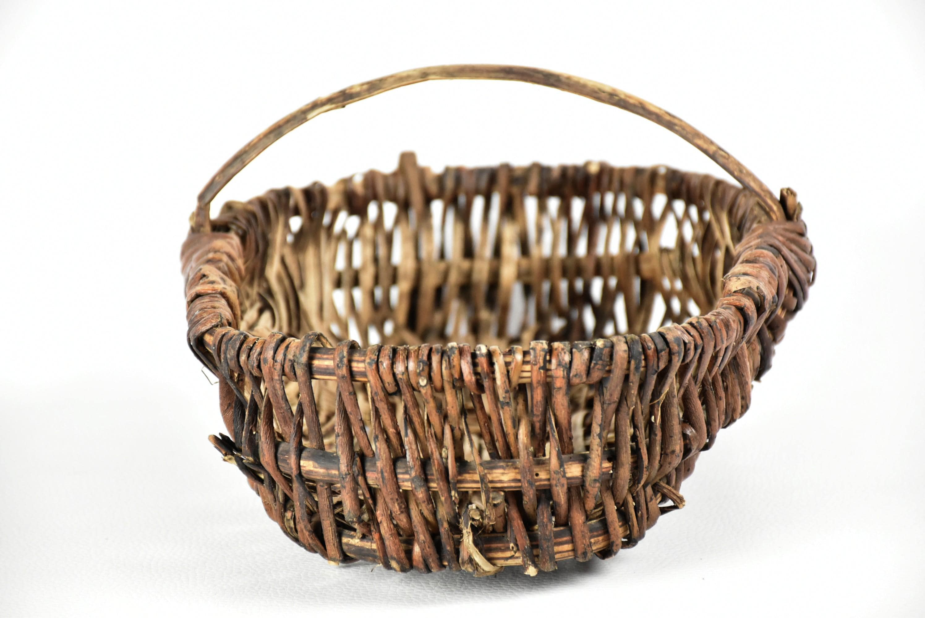 PANIER EN OSIER French bread forming basket authentique vintage métier