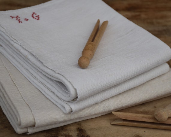 Vintage linen hand towels sale