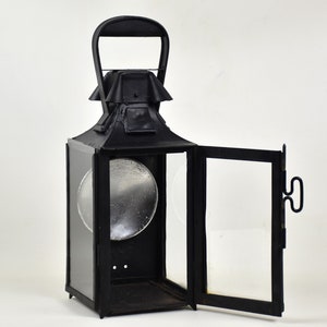 Large hanging candle lantern SNCF lamp vintage : Outdoor lighting for patio and garden image 6