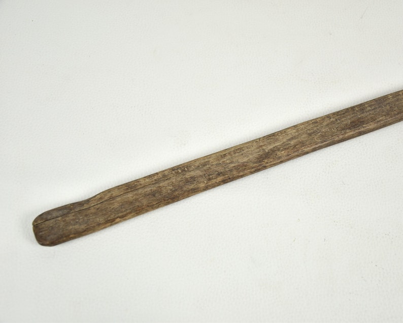 Antique wooden laundry accessory, Wooden spoon with long handle for laundry, Rustic tool, Washing board decor image 5