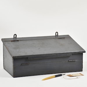 Escritorio vintage: Caja de almacenamiento de pared - Escritorio de madera - Estilo industrial