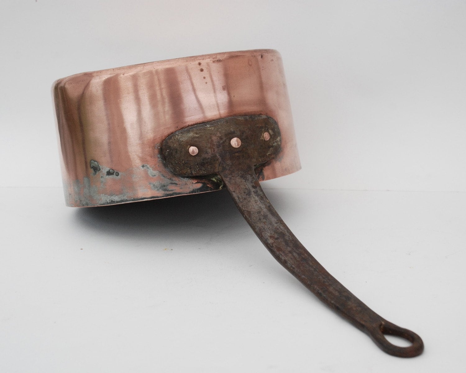 Ancienne Casserole en Cuivre Pour La Décoration.