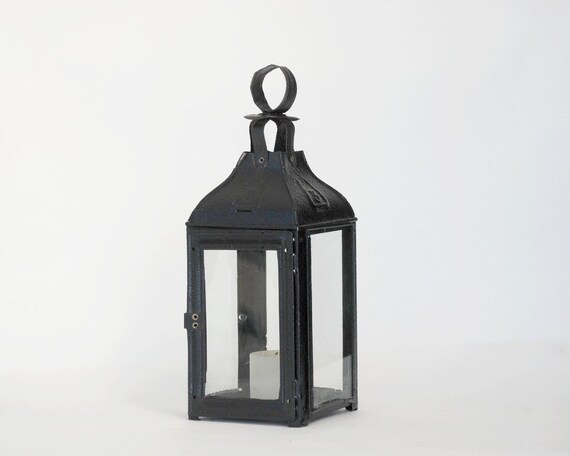 Hanging Candle Lantern Outdoor Decor Bohemian Black Image 0
