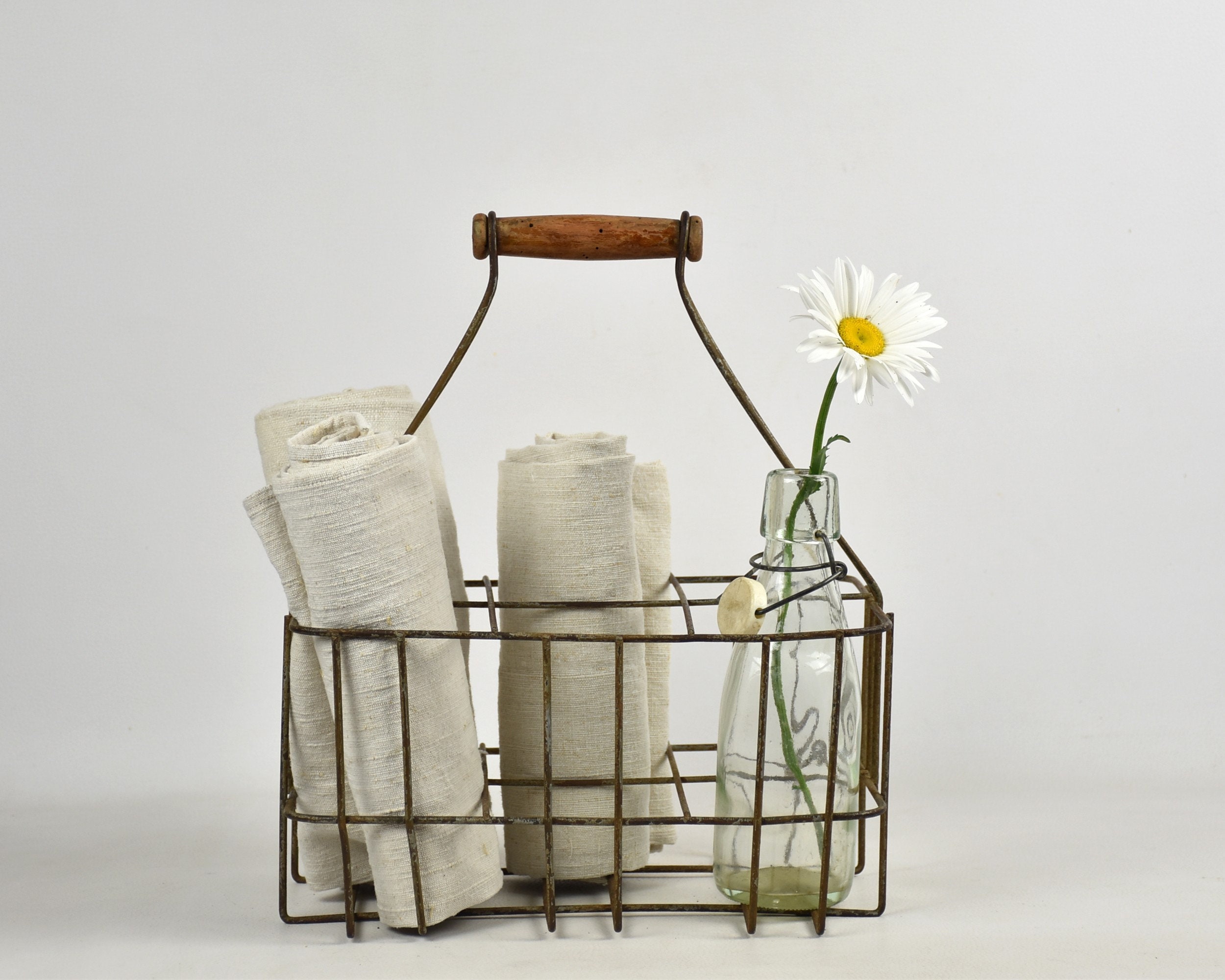 Ancien Panier À bouteilles
