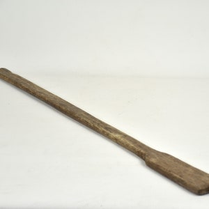 Antique wooden laundry accessory, Wooden spoon with long handle for laundry, Rustic tool, Washing board decor image 3