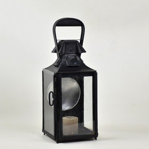 Large hanging candle lantern SNCF lamp vintage : Outdoor lighting for patio and garden image 1