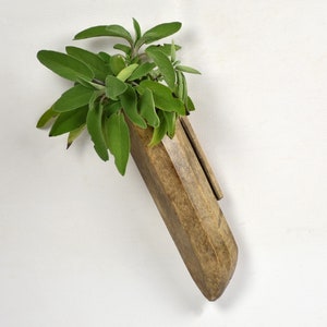 Vintage Holz Wandbehang Überhänger, Utensilienhalter, Spitzstein Hülle Sarg, Bauernhaus Wohndekor