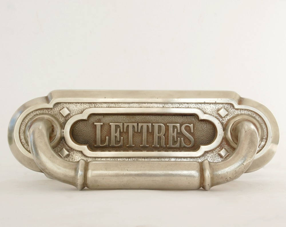 Brass mail slot door Antique letter slot Mailbox sign Etsy