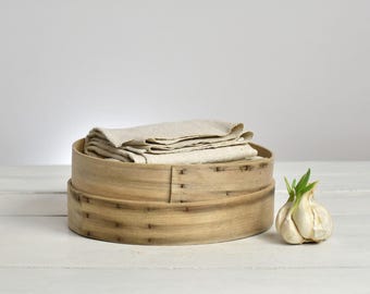 Ancien petit tamis rond en bois : Égouttoir à fromage - Ustensile de cuisine style campagnard vintage