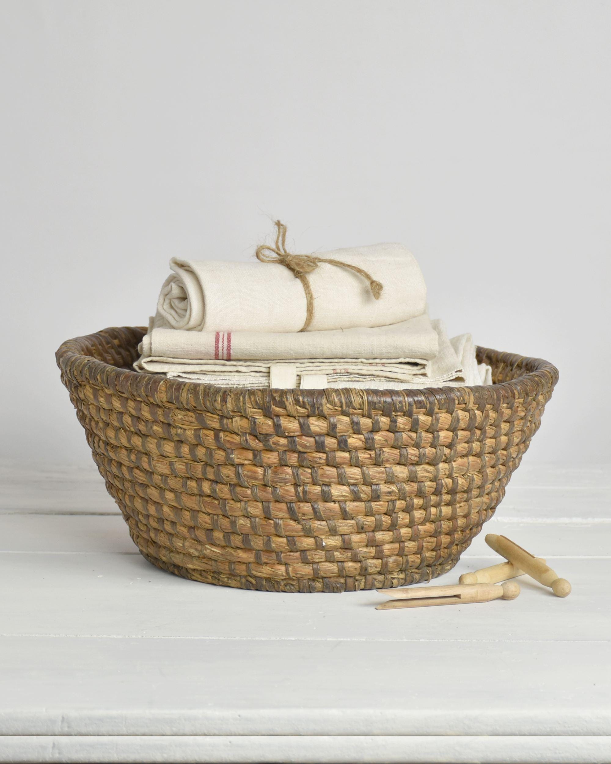 Panier à Goûter En Osier Vintage – 20x11x13,5 Cm – Fabrication Française