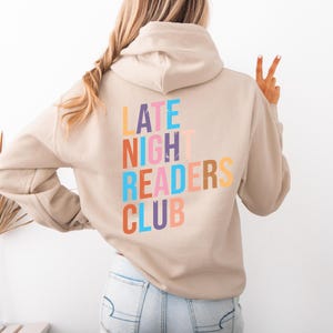 Late Night Readers Club Shirt, Bookish Shirt for Readers, Reading Shirt for Book Lovers, Bookworm Shirt, Book Club Shirt, Book Lover Shirt