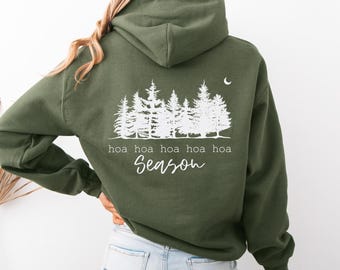 Hoa hoa hoa Season Hoodie, cozy autumn sweater, Twilight lover shirt, Halloween, funny shirt, Twilight, humorous hoodie