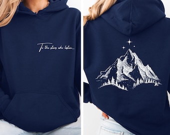 Sudadera con capucha "To the Stars Who Listen", suéter acogedor de fantasía, suéter literario, suéter Celestial Night Court, moda Booktok, regalo para soñadores