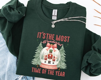 Snow globe sweater, cozy Christmas sweater, winter book sweater, Christmas gift, Christmas reading outfit