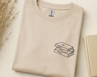 "Sorry, I Have Plans" reading shirt, book shirt for female readers, BookTok T-shirt, cozy reader outfit, fun gift for book lovers
