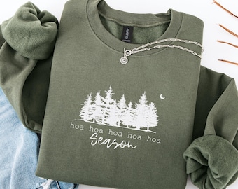 Hoa hoa hoa Season Sweatshirt, gemütlicher Herbst Pulli, Twilight Liebhaber Shirt, Halloween, lustiges Shirt, Twilight, Humorvoll Sweater