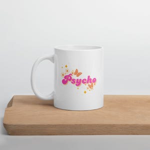 Retro Psycho Mug Floral Butterfly Psychedelic Hippie Mug Cup Funny