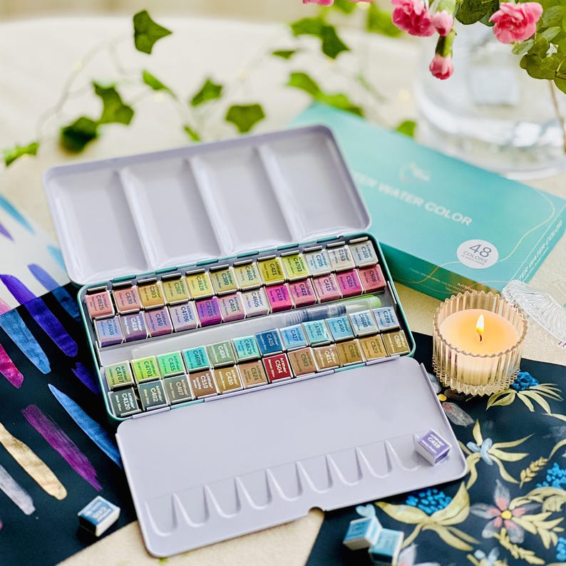 Glitter Watercolor Set 24 Colors – Inspiring Gift for Creatives image 10
